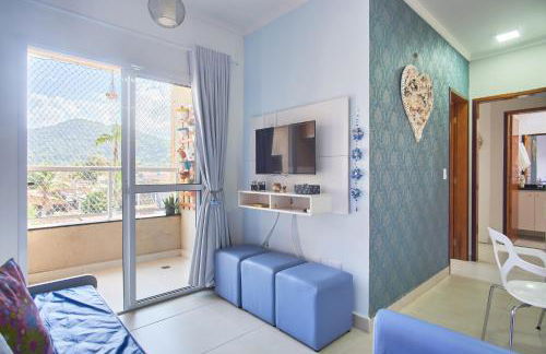 2 Quartos com ar, piscina, sacada Gourmet a 1 km da praia Grande - Foto 15