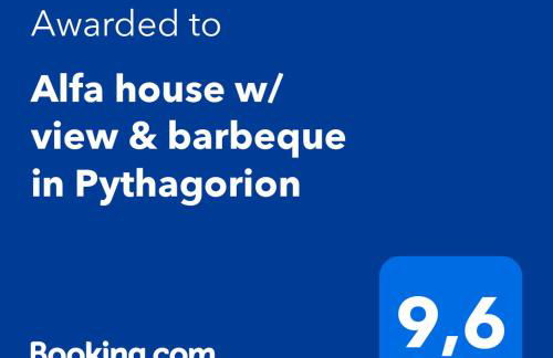 Alfa house w/ view & barbeque in Pythagorion - Foto 2