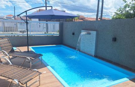 Mar Doce Lar Casa na praia de guaratuba com piscina e ar condicionado - Foto 1