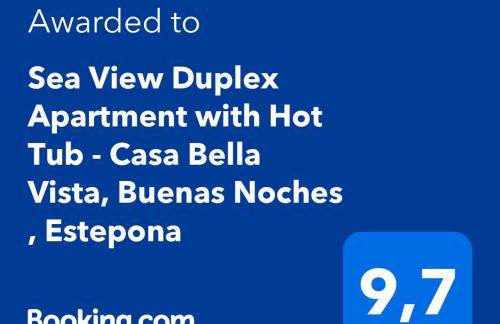 Sea View Penthouse Apartment with Hot Tub - Casa Bella Vista, Buenas Noches , Estepona - Photo 2