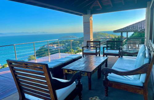 Buzios, casa inteira de frente para o mar em Joao Fernandes, fabulosa, a melhor vista, Mansão Bella Vista - Foto 2