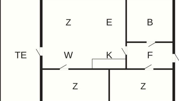 6 Person Holiday Home in Allinge - Foto 5, Plano