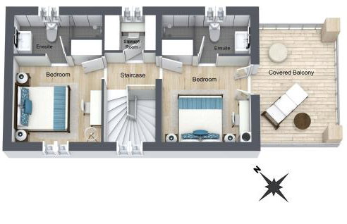 Villa Falco für Familien, bis 6 Personen, 3 Schlafzimmer mit Bad en Suite, Pool mit Loungebereich, Grillterrasse, schnellem Wlan, 2 Parkplätze, - Foto 44