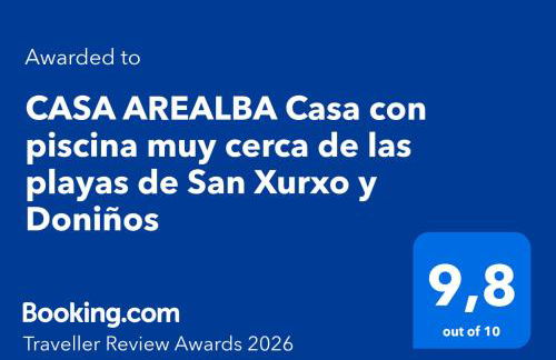 CASA AREALBA Casa con piscina muy cerca de las playas de San Xurxo y Doniños - Foto 46