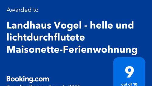 Landhaus Vogel - helle und lichtdurchflutete Maisonette-Ferienwohnung - Foto 2