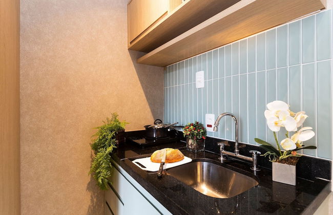 Apartamento moderno com piscina e AC - Foto 9