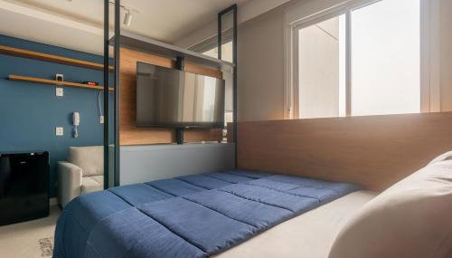 Studio Decorado Moderno ao lado Metrô Giovanni com Varanda - Acomoda até 4 pessoas - Foto 2