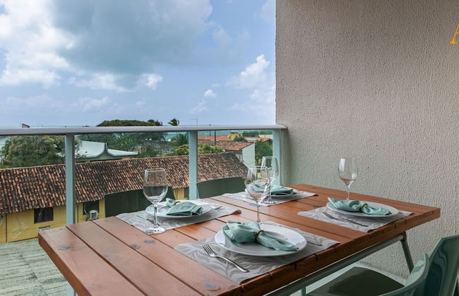 Flat moderno Praia de Serrambi BFS312 - Foto 24