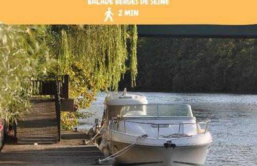 Le Bord de Seine 5min à pieds Gare Parking Privé Gratuit - Foto 31