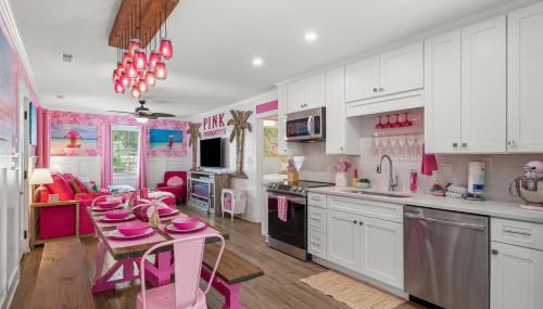 Pink Prerogative Beach Bungalow with Private Pool - Photo 5, stove, dishwasher, toaster