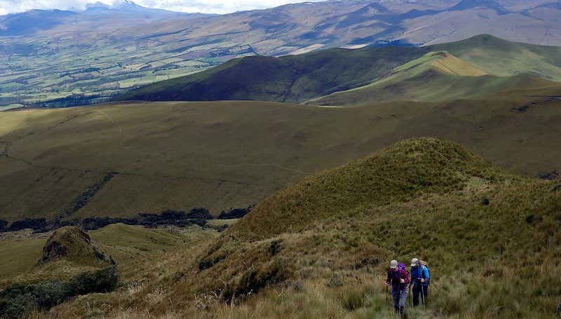Subindo ao vulcão Pasochoa