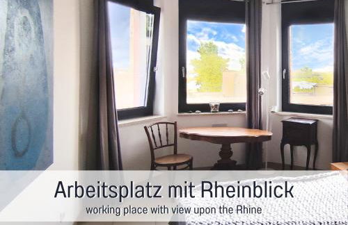 Rheinblick7 Neuss - Spektakulärer Blick auf die Düsseldorfer Skyline - Ruhig Modern Privatparkplatz Aufzug - Top Anbindung an Messe Flughafen Hauptbahnhof - Foto 9