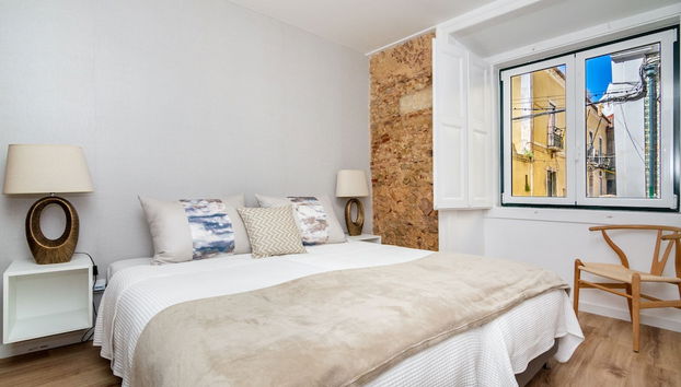 Boho-Chic Santos Apartment: Industriais 7 - Foto 5, Habitación