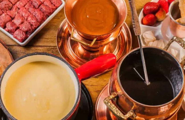 Comida o cena de fondue en el restaurante Casa Di Pietro - Foto 8