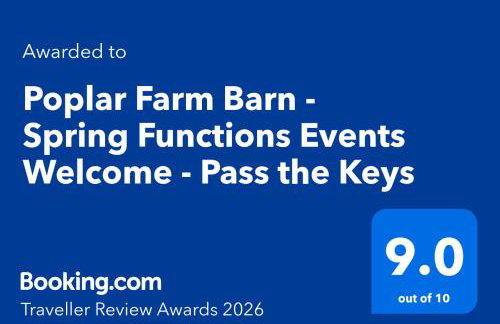 Poplar Farm Barn - Spring Functions Events Welcome - Pass the Keys - Foto 5
