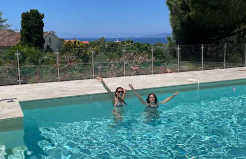 Corsicadream Arone superbe appartement dans villa, vue panoramique mer, piscine, proche Porticcio - Foto 5