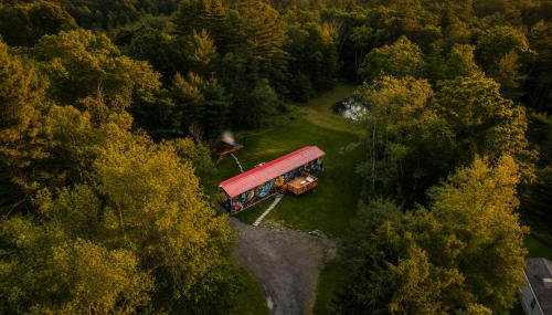 Hot Tub, Pond, 2 Fire Pits Mural Art Cabin - Foto 4