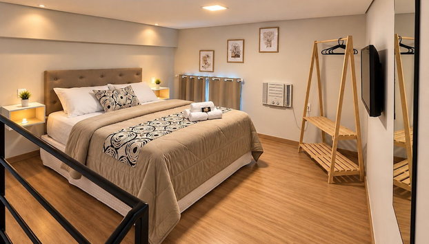 Cabo Frio - Loft de Luxo no Braga - Completo, estiloso e confortável - Foto 3, Quarto