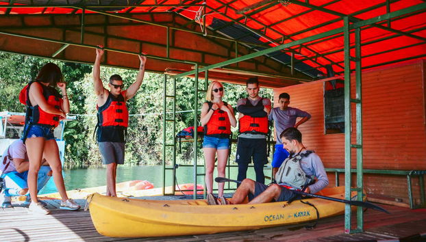 Imparando a usare il kayak