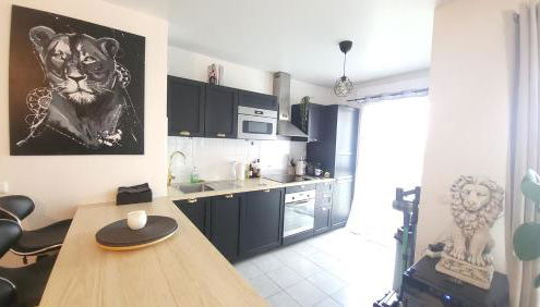 Cosy carré Haussmann, stade de franc, C D G, Paris - Foto 4, stove, toaster, minibar