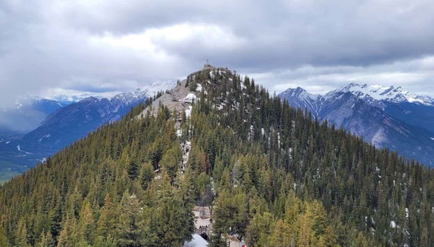 La vista desde la montaña Sulphur