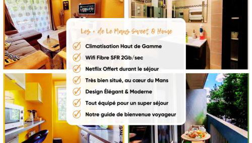 Sweet & Home - Centre-ville & Proche Circuit des 24H - Climatisé - Parking - by Le Mans City - Foto 5