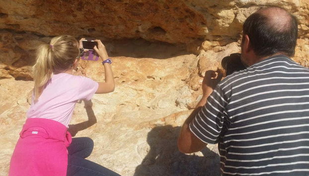 Taking pictures of the Abrics de l'Ermita