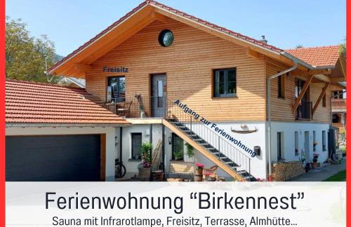 Ferienwohnung BirkenNEST-Sauna-Freisitz-Almhütte - Foto 1