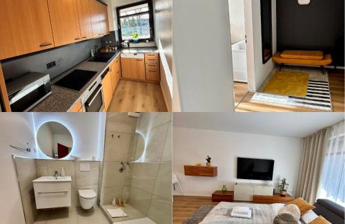 Olive Apartment mit Balkonen & Elektrogrill, 24h Self-Check-in, Free Parking, Netflix & WiFi, TOP Lage, Nähe KEM Kliniken - Foto 17