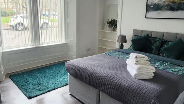 Bright & Stylish 1-bed Apt W/free Parking & Wi-fi - Foto 4, Quarto