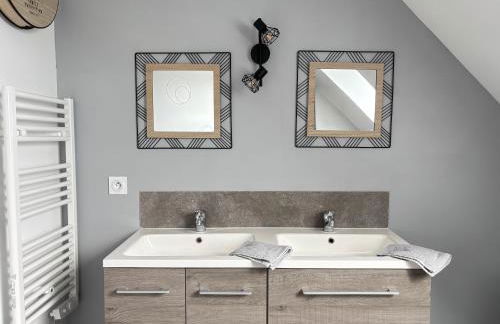 Les dunes, maison neuve 8 p bien équipée jardin clos, terrasse équipée, parking, garage à 850 m de la plage et centre bourg, sur plages du débarquement près Arromanches et Bayeux, chiens bienvenus - Foto 25