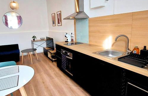 ArtKlein * T1 tout confort - Fibre -Halles Diderot - Foto 16