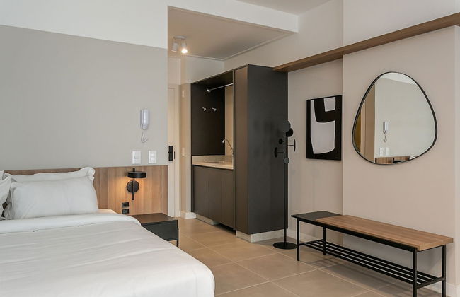 Studios Tower by Viva - Prédio com piscina e estacionamento no centro de Floripa - Foto 13