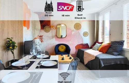 Oxygen - Lumineux deux-pièces à 20min de Rouen - Foto 1