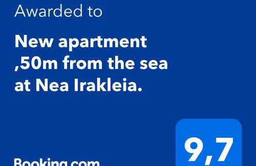 New apartment ,50m from the sea at Nea Irakleia. - Foto 14