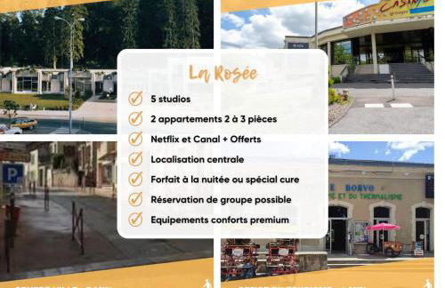 La Rosée - Studio Cosy à 50m des Thermes - Vue jardin, Wifi, Smart TV - Foto 12