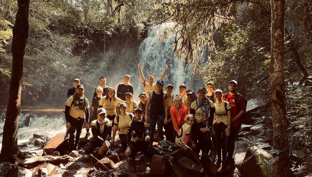 Senderismo por las cascadas de Cascavel - Foto 5, Grupo disfrutando del recorrido