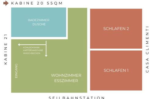 Talstation Kabine 20 / Innenstadt, 2 Schlafzimmer, Terrasse - Foto 20