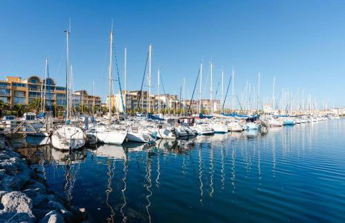 Appartement Gruissan - Parking Privé, Animaux Acceptés - FR-1-409A-16 - Foto 14