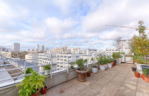 Trois pièces sur parc de la Villette Terrasse et vues - Foto 17