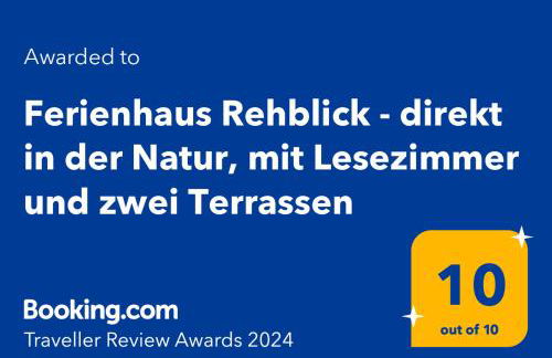 Ferienhaus Rehblick - direkt in der Natur, mit Lesezimmer und zwei Terrassen - Foto 52
