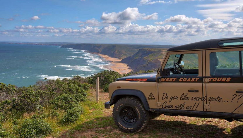 4x4 nos penhascos do Algarve