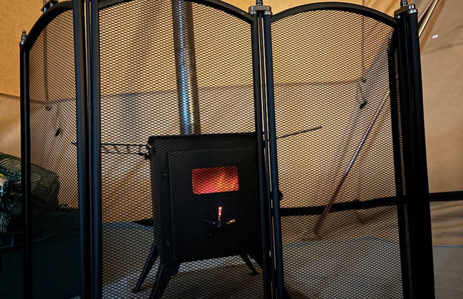Cozy Hot Tent With Log Burner & Hot Tub Left Tent - Foto 11