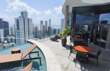 Flat Luxo em Boa Viagem - 5min do Aeroporto - perto da praia - Wi-Fi 500mb - check-in 24h - Foto 7