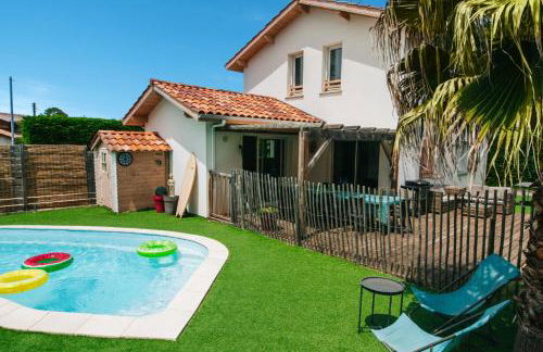 VILLA CASA KOKO 10 PERS piscine chauffée, pétanque, ping pong VIEUX-BOUCAU - Foto 3