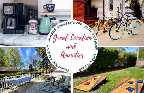 King Bed, Stocked Kitchen, Easy Driveway Parking, 2mi to Downtown & Coliseum - Foto 26