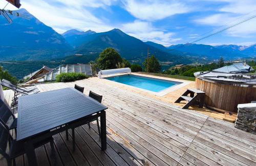 Chalet de montagne, Piscine avec vue et bain nordique - Foto 33