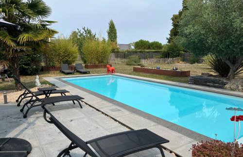 Villa au calme Amboise Piscine chauffée & Spa - Foto 14