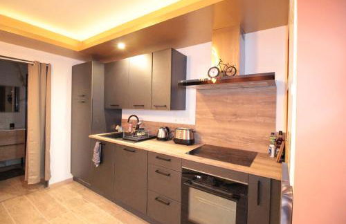 Luxury Studio, Rez de chaussée, Parking privé vidéo surveillance, Canapé haute qualité convertible couchage 2 personnes, Centre Ville proche, Restaurant, boulangerie 2 minutes à pied, Terrasse - 800mètre carré de terrain - Géré par Presta-Zen'Services - Foto 10