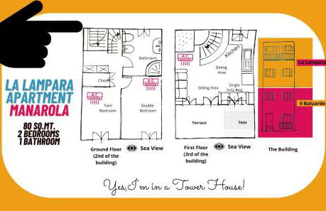 La Lampara Sea View Terrace Apartment With AC - Foto 117